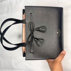 Kate Spade Black Small Bag with Tassel Detail